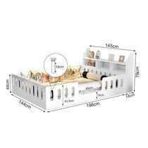 Cama Montessoriana Helo Com Nicho Branco Branco