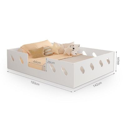 Cama Infantil Montessoriana Mdf Branca - Cor: Branco