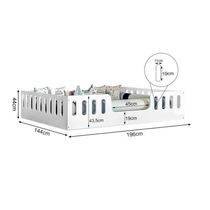 Cama Casal Montessoriana Helo - Branco - Cor: Branco