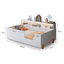 Cama De Criança Infantil Doçura Branca Juvenil - Branco