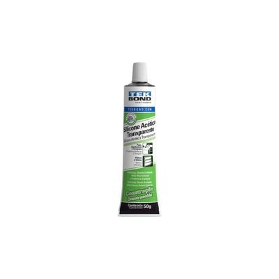 Adesivo De Silicone Acético Construção 50g Transparente - Tekbond