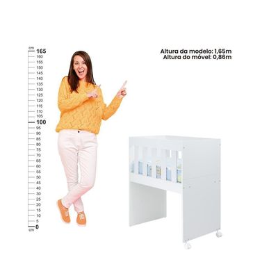 Mini-berço Com Colchão Ditália Bbi-54 Branco