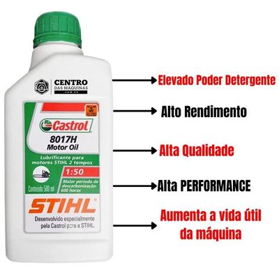 Roçadeira Potente Vr520h Vulcan + óleo Stihl 500ml 2 Tempos