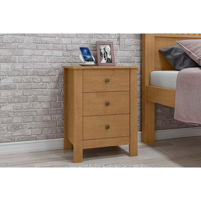 Mesa Cabeceira Casal Maggiore C/ 3 Gavetas Rovere - Lopas