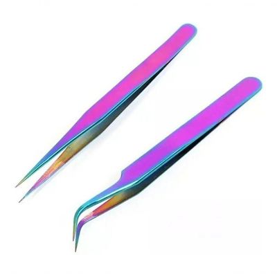 Kit Pinca De Alongamento De Cilios Inox- Profissional