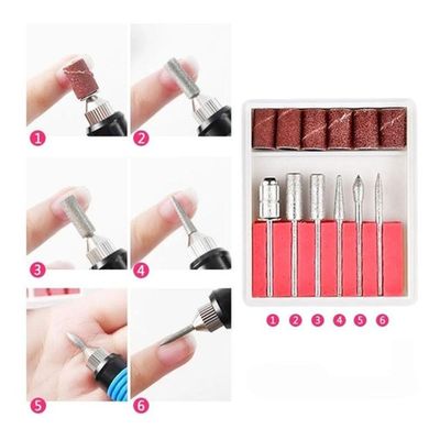 Lixadeira Lixa Motor Unha Elétrica Profissional Bivolt Rosa Bivolt