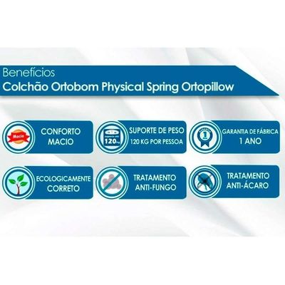 Cama Box Casal + Colchão Physical Ortobom + Guarda Roupa Master 8.6 Demolição