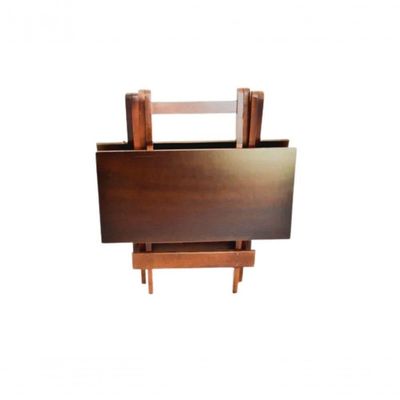 Conjunto Mesa Dobrável 70X70 Com 4 Cadeiras