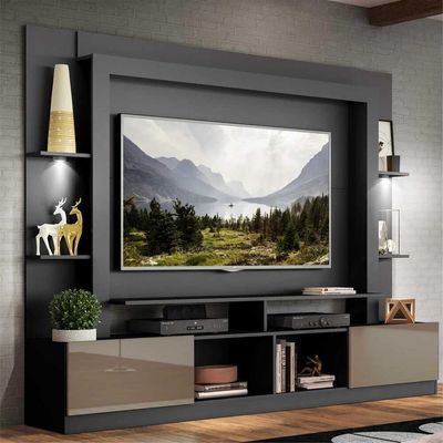 Estante Com Suporte Tv 65" E Leds Berlim Multimóveis V3384