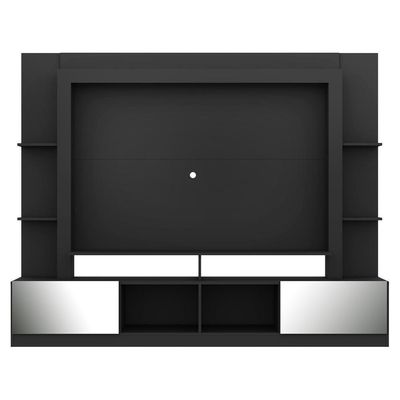 Estante Tv 65" Portas C/ Espelho Multimóveis V3390 Preto