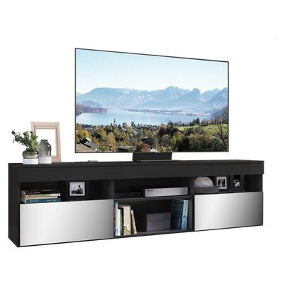 Rack Tv 65" Suspenso Espelho 2 Portas Multimóveis V3331