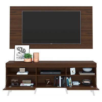 Rack Com Painel E Suporte Tv 65" C/ Espelho MultimóveisV3142
