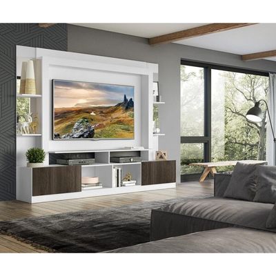 Estante Tv 65" Prateleiras C/ Espelho Oslo Multimóveis V3393