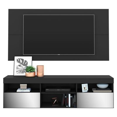 Rack Com Painel E Suporte Tv 65" C/ Espelho MultimóveisV3139