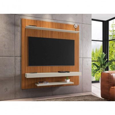 Painel Para Tv 60" Paris Ripado Off White