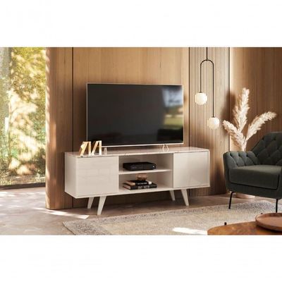 Rack Para Tvs Até 55 Polegadas Tibet Calacata Off-white
