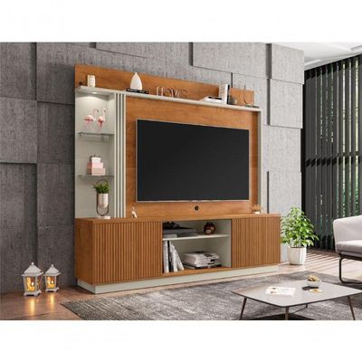 Home Com Prateleria Hamburgo Naturalle Off White Ripado