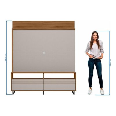 Estante Home Nt1300 Para Tv Até 65 Polegadas Freijó Trend/ Off White Notável Móveis