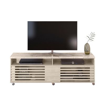 Bancada Para Tvs Até 65 Polegadas Rollo Calacata Off-white