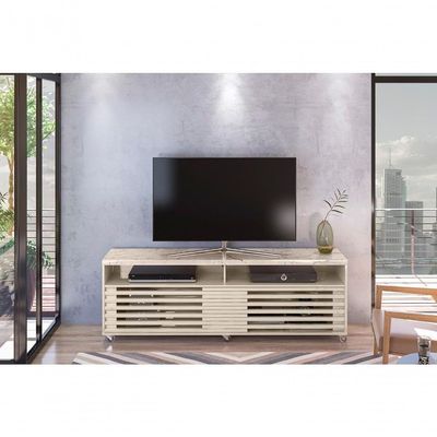 Bancada Para Tvs Até 65 Polegadas Rollo Calacata Off-white