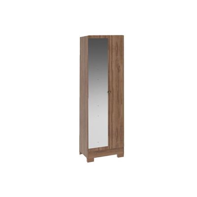 Armário Multiuso Sala 547 C/ 1 Porta C/ Espelho E Pés Freijo - Carraro