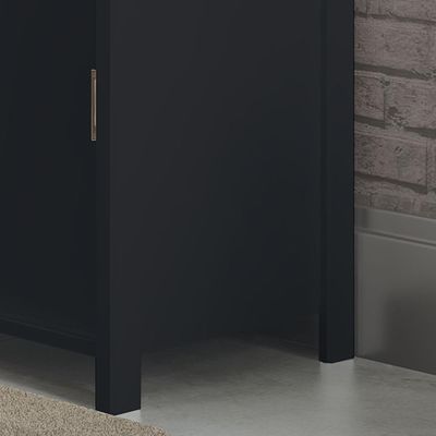 Aparador Buffet Ditália 2 Gavetas 2 Portas Ba-145 Preto