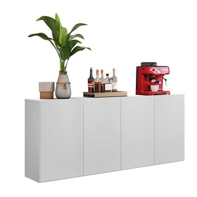 Aparador Buffet 4 Portas Multimóveis V3555 Branco