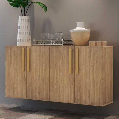 Aparador Buffet 4 Portas Viena V3606 Rustic/Natural