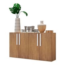 Aparador Buffet 4 Portas Viena V3606 Rustic/Branco