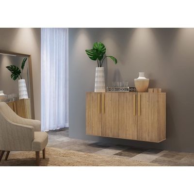 Aparador Buffet 4 Portas Viena V3606 Rustic/Natural