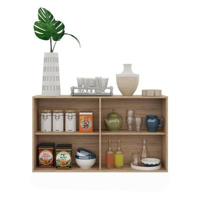 Aparador Buffet 4 Portas Viena V3606 Rustic/Branco
