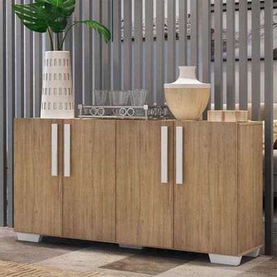 Aparador Buffet 4 Portas Vegas V3559 Rustic/Preto