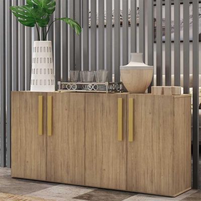 Aparador Buffet 4 Portas Viena V3607 Rustic/Natural