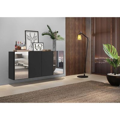 Aparador Buffet 4 Portas Multimóveis V3558 Rustic Rustic
