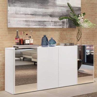 Aparador Buffet 4 Portas Vegas Multimóveis V3561 Branco