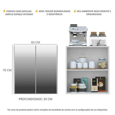 Aparador Buffet 4 Portas Vegas Multimóveis V3558 Branco
