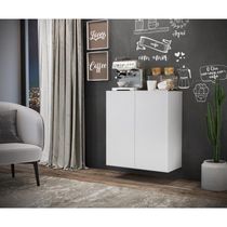 Aparador Buffet 2 Portas Suspenso Multimóveis V3608 Branco