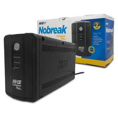 Nobreak 1500va Nhs Compact Plus 4, Bivolt Aut., S/120v, Bat. 2x7ah/12v, 8 Tomadas - 90.d1.b01500