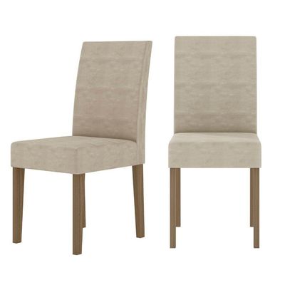 Conjunto Sala De Jantar Retangular Mesa Liz 160cm E 06 Cadeiras Josi Carvalho Com Off White