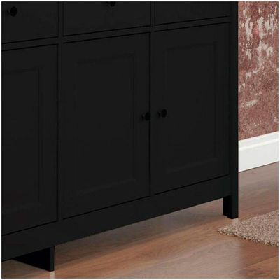 Aparador Buffet Ditália 4 Portas 4 Gavetas R-626 Preto
