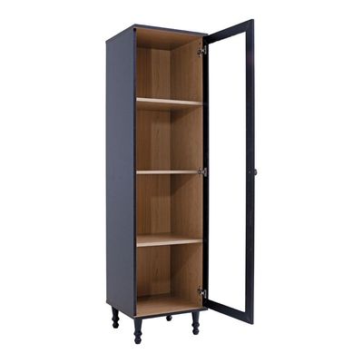 Cristaleira Estante Para Livros Ditália 1 Porta Vidro E-963
