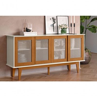 Buffet Eibar Com 4 Portas Off White Nature