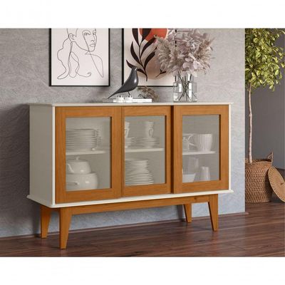 Buffet Valencia Com 3 Portas Off White Nature