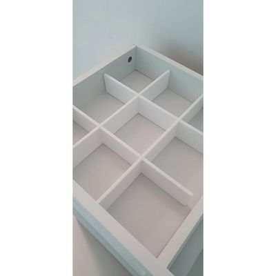 Mesa De Cabeceira Ditália 1gv 1pt Com Divisor Dm-114 Branco