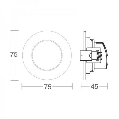 10 Spot De Led Embutir Alltop Mr11 Redondo 3w Bivolt Taschibra 4000k Luz Neutra