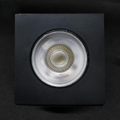 Spot Led Quadrado De Embutir Easy 5w Preto Bivolt Llum 6500k Luz Fria