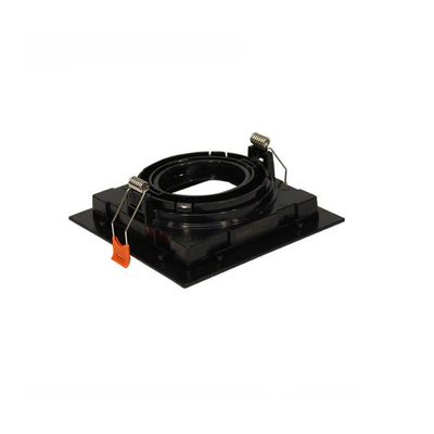 Spot Recuado De Embutir Quadrado Móvel Mr16 Preto Taschibra