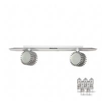 Luminária Spot Duplo Linear Móvel Taschibra Td 11/2 Prata 220v