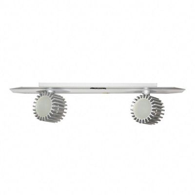 Luminária Spot Duplo Linear Móvel Taschibra Td 11/2 Prata 220v