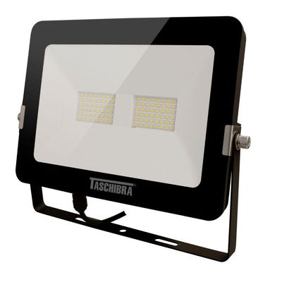 Refletor Taschibra Led Tr Slim 50W Luz Branco Fria 6500K Preto 110V 110v